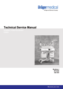 Drager Isolette C2000 Incubator - Service manual 2