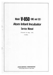 Atom_V-850_Infant_Incubator_-_Service_manual