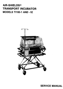 Air-Shields Ti-100 Incubator - Service manual