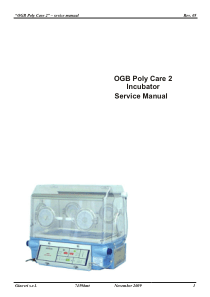 Ginevri OGB PolyCare 2 Incubator - Service manual