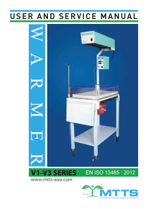 MTTS V1-V3 Infant Warmer - User and service manual
