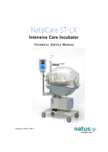 Natus NatalCare ST-LX Incubator - Service manual