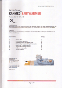 Kanmed_Babywarmer_-_Service_manual