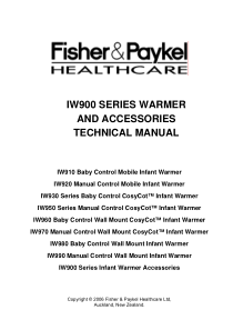 Fisher&Paykel_IW900_Infant_Warmer_-_Technical_manual