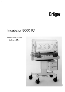 Drager Incubator 8000 IC - User manual