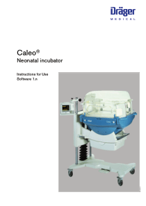 Drager Caleo Incubator - User manual (en)