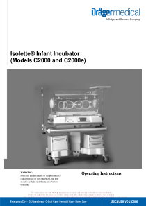 Drager AirShield Isolette C2000 - User manual
