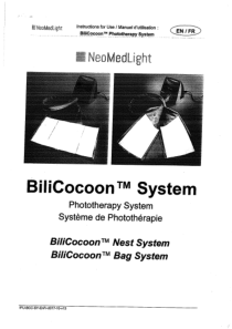 NeoMedLight BiliCocoon Phototherapy Light - User manual