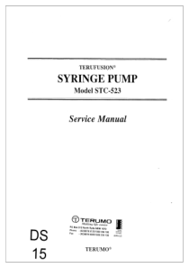 Terumo_STC523_Syringe_Pump_-_Service_manual