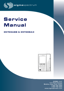 Sigma Spectrum 35700 - Service manual