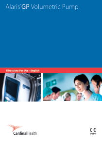Alaris GP - User manual