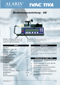 Alaris_IVAC_TIVA_-_Bedienungsanleitung