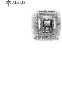 Alaris Gemini PC-2TX Infusion Pump - User manual