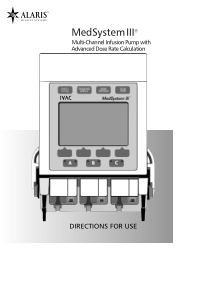 Alaris Medsystem III - User manual