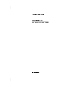 Baxter Flo-Gard 6201 - User manual