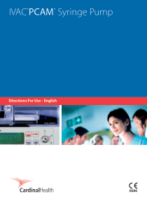 CardinalHealth IVAC PCAM - User manual