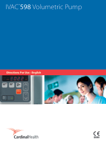 Cardinal IVAC 598 Infusion Pump - User manual