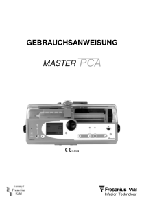 Fresenius_Master_PCA_-_Gebrauchsanweisung