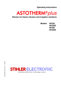 Stihler_Astotherm_AP200-260_Blood_warmer_-_User_manual