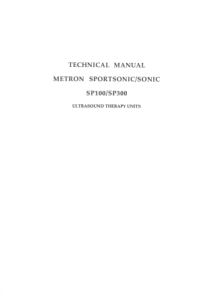 Metron_SP-100,300_Ultrasound_Therapy_Unit_-_Service_manual