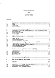 GymnaUniphy Thermatur 250 Microwave Therapy - Service manual