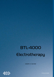 BTL Electrotherapy 4000 - User manual