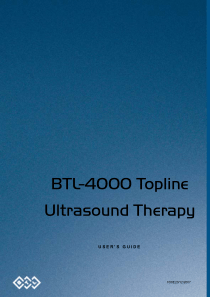 BTL Ultrasound 4000 Topline - User manual