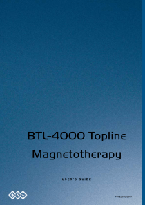 BTL Magnetotherapy 4000 Topline - User manual
