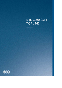BTL 6000 Topline - User manual