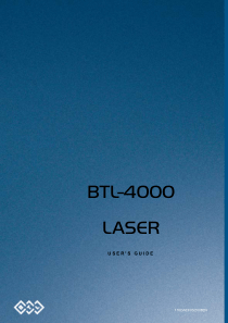 BTL Laser 4000 - User manual