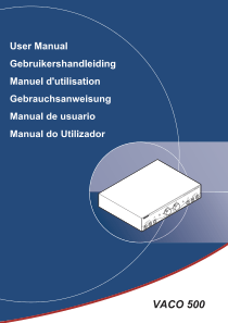 GymnaUniphy Vaco 500 - User manual (en,de,es,fr)