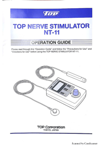 Top NT-11 TENS - User manual