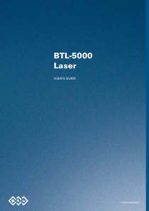 BTL Laser 5000 - User manual