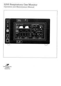 Ohmeda_Respiratory_Gas_Monitor_5250_-_Service_manual