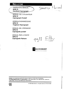 Nellcor_NPB-70_Capnograph_-_Service_manual