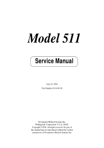 Novametrix_511_-_Service_manual