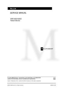 Nellcor NPB-4000 - Service manual