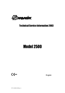 Nonin_2500_Pulse_Oximeter_-_Service_manual