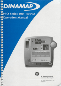 Dinamap Pro 100-400 Pulse Oximeter - User manual