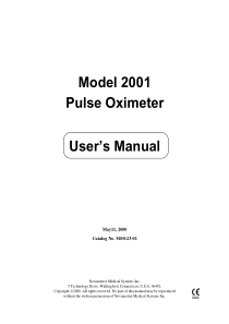 Novametrix_2001_-_User_manual