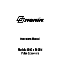 Nonin_8600_-_User_manual