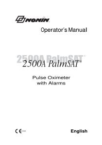 Nonin 2500 Pulse Oximeter - User manual