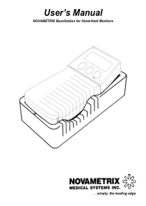 Novametrix_Base_station_-_User_manual