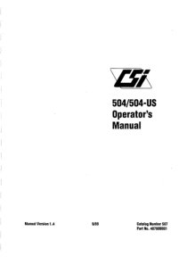 Criticare 504 Pulse Oximeter - User manual