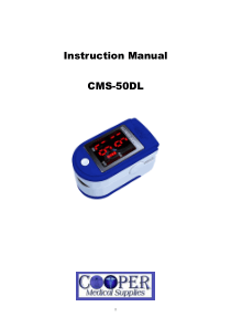 Cooper CMS-50DL Pulse Oximeter - User manual