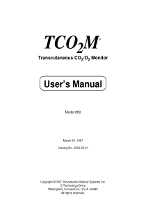 Novametrix_860_-_User_manual