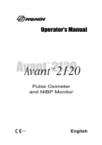 Nonin_Avant_2120_-_User_manual