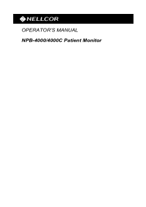 Nellcor NPB-4000 - User manual
