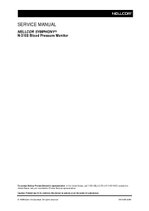 Nellcor_N-3100_Blood_Pressure_Monitor_-_Service_manual