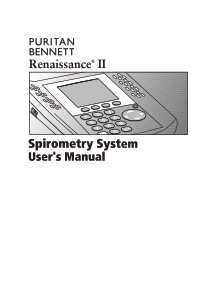 Puritan-Bennett Renaissance II - User manual